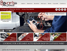 Tablet Screenshot of bovansautoservices.com